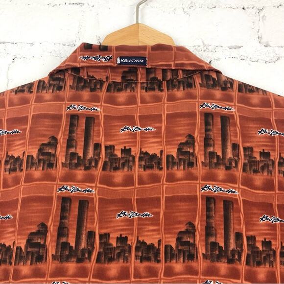 Vintage 90’s Kno Betta Button Up Skyscraper City Shirt - Picture 2 of 6